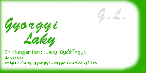 gyorgyi laky business card